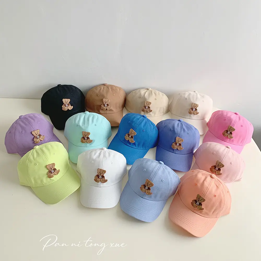 Cute Bear Cap for Boys Girls Spring Summer Doba Sunhat — feature 26