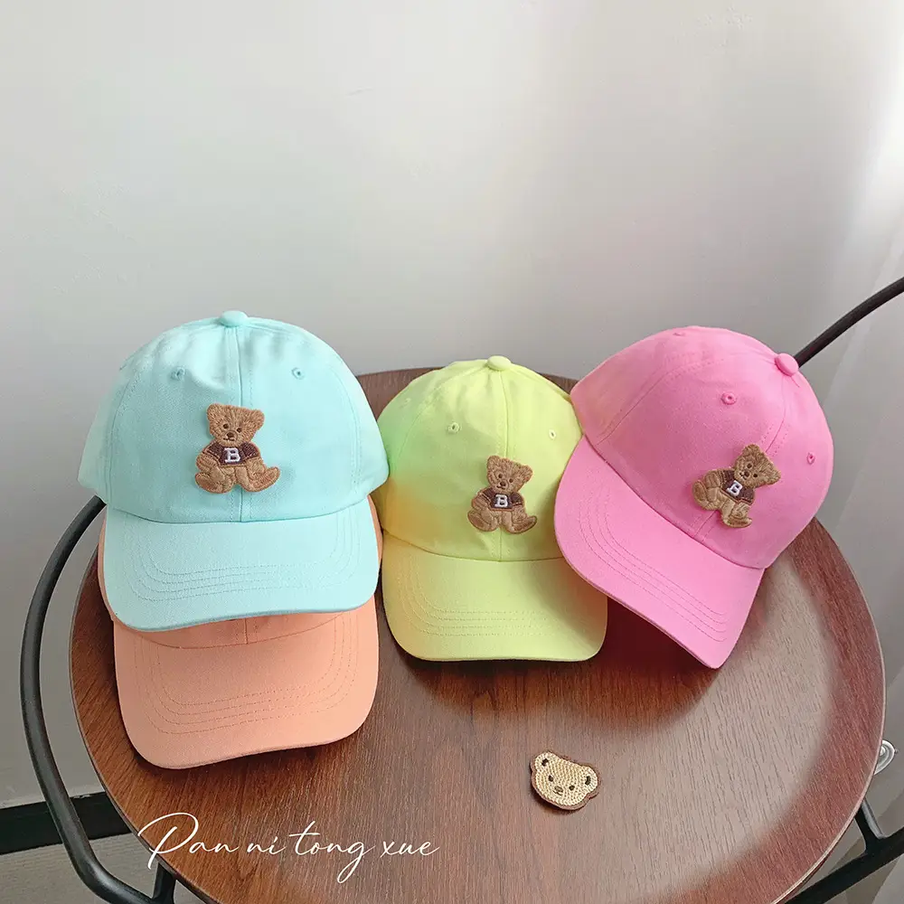 Cute Bear Cap for Boys Girls Spring Summer Doba Sunhat — feature 32