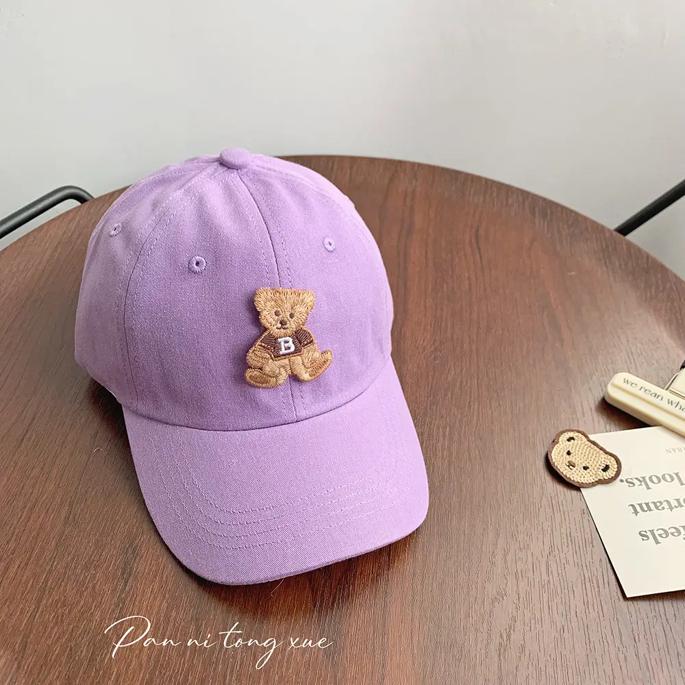 Cute Bear Cap for Boys Girls Spring Summer Doba Sunhat - Image 8