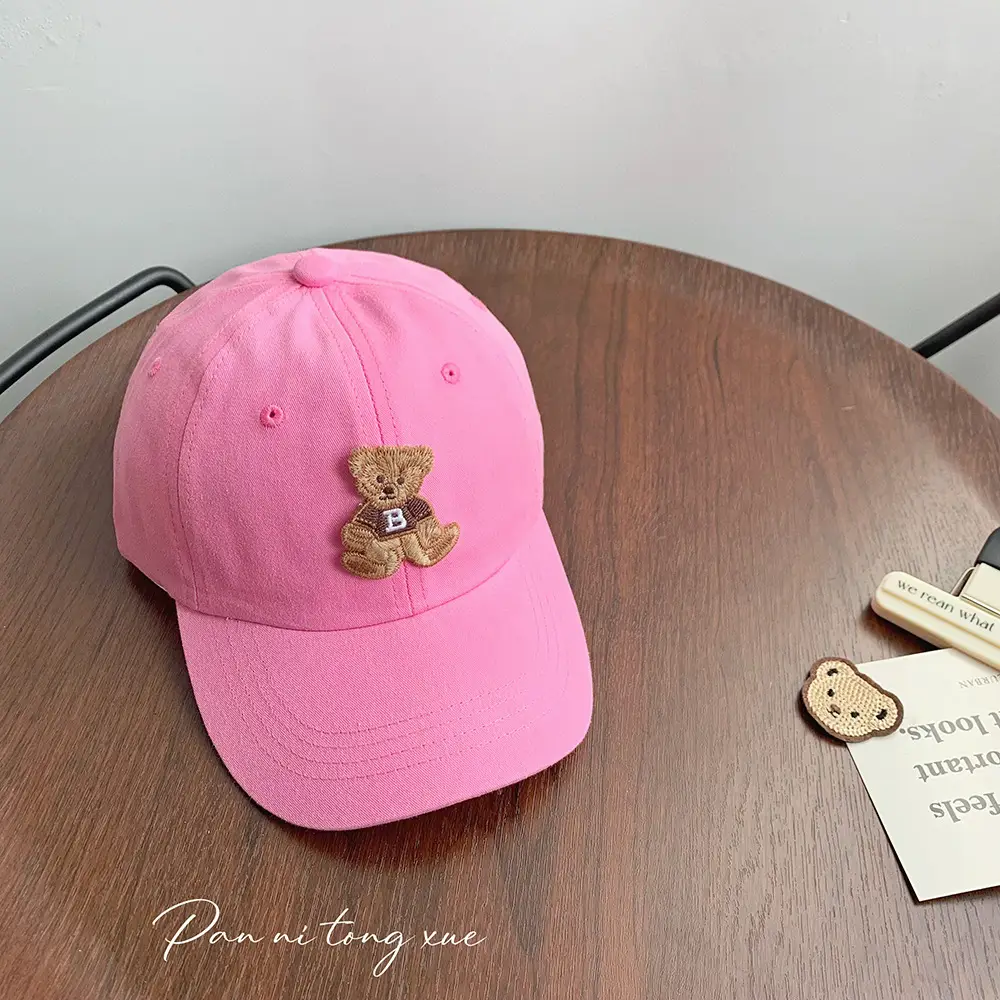 Cute Bear Cap for Boys Girls Spring Summer Doba Sunhat - Image 4