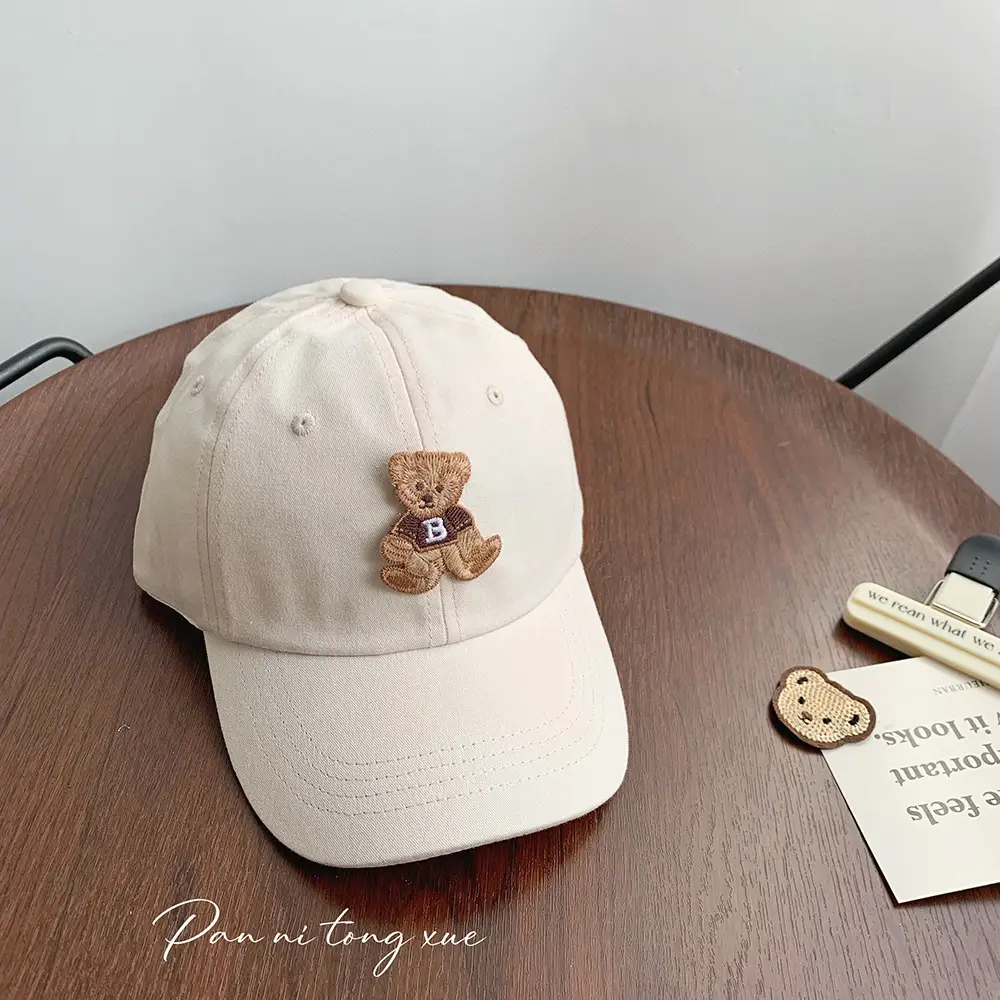 Cute Bear Cap for Boys Girls Spring Summer Doba Sunhat - Image 5