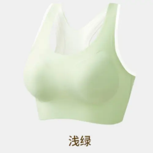 Women's Shockproof Push-up Bra Green Anti-Sagging