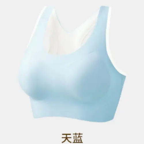 Women's Shockproof Push-up Bra Green Anti-Sagging