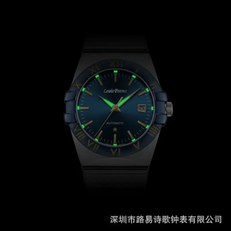 Luminous Quartz Tourbillon Watch for Men Black - Image 4