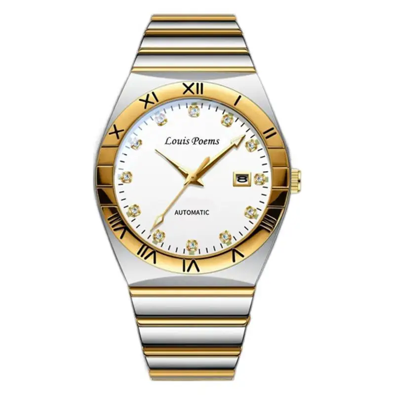 Luminous Quartz Tourbillon Watch for Men Black - Image 6