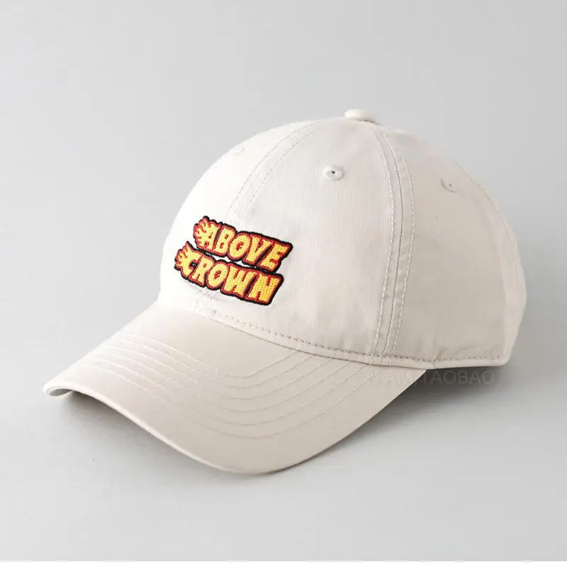 Brown "Above Crown" Embroidered Cap for Men Women