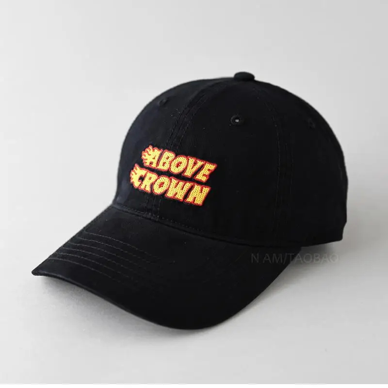 Brown "Above Crown" Embroidered Cap for Men Women