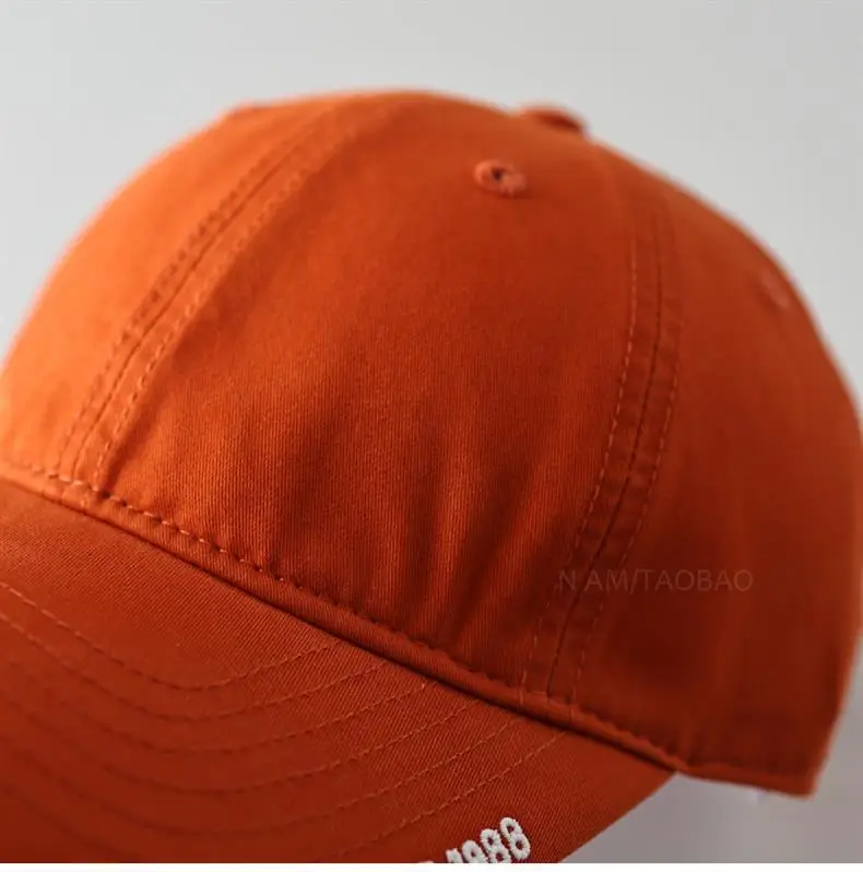 2025 Men's Retro Duck Cap Big Head Baseball Cap Orange — feature 15