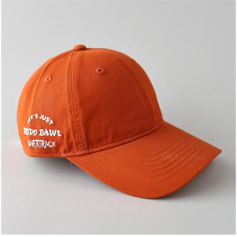 2025 Men's Retro Duck Cap Big Head Baseball Cap Orange - Image 4