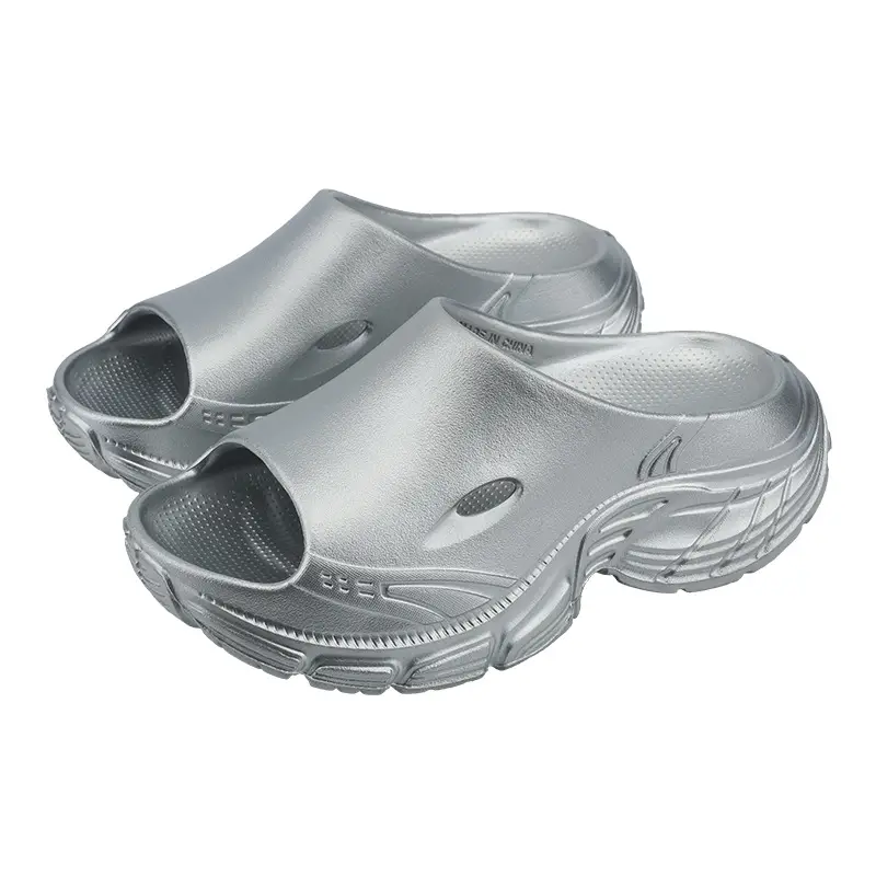 Women's Silver Foam Sandals Summer All-Match