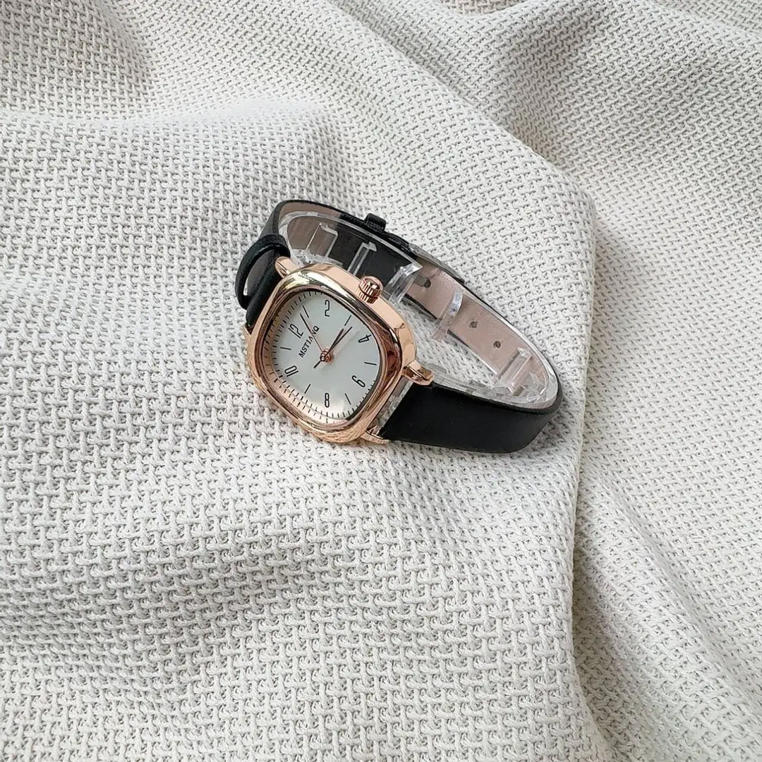 Foreign Trade Square Watch Civil Servant Exam Watch Women's Model Middle School Student Ins College Style Niche High-End Accessible Luxury