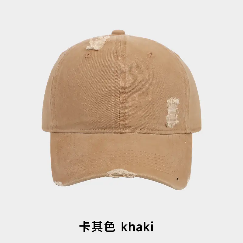 Pure Cotton Baseball Cap Women Men Solid Color Washable - Image 2