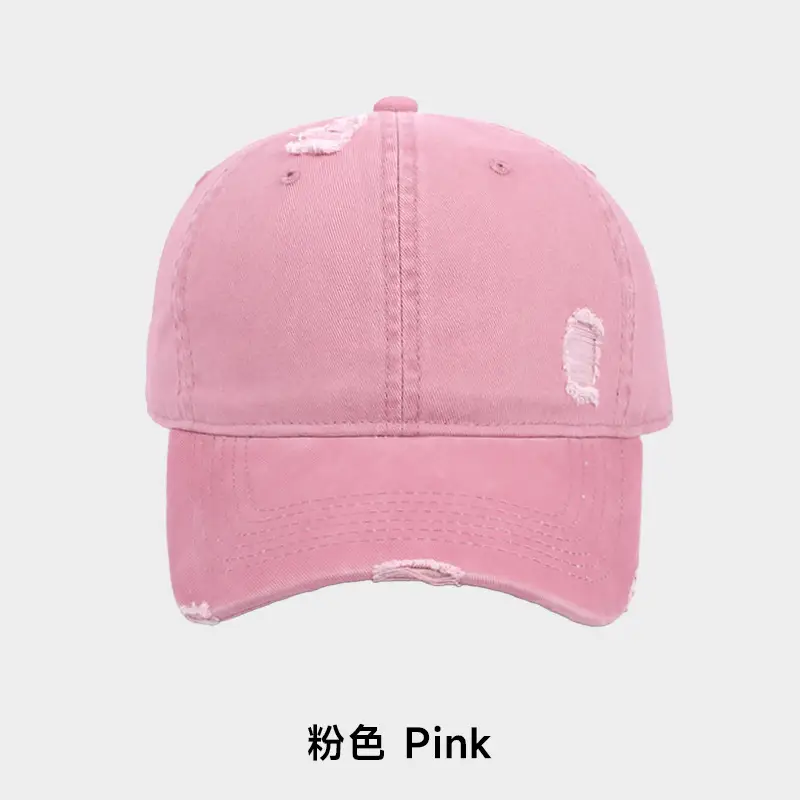 Pure Cotton Baseball Cap Women Men Solid Color Washable - Image 4