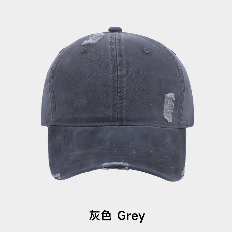 Pure Cotton Baseball Cap Women Men Solid Color Washable - Image 5