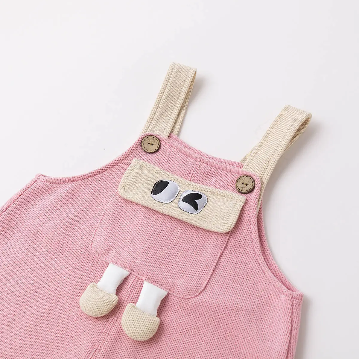 Baby Boy Overalls Green Spring Outfit Two-Piece Set - Image 8