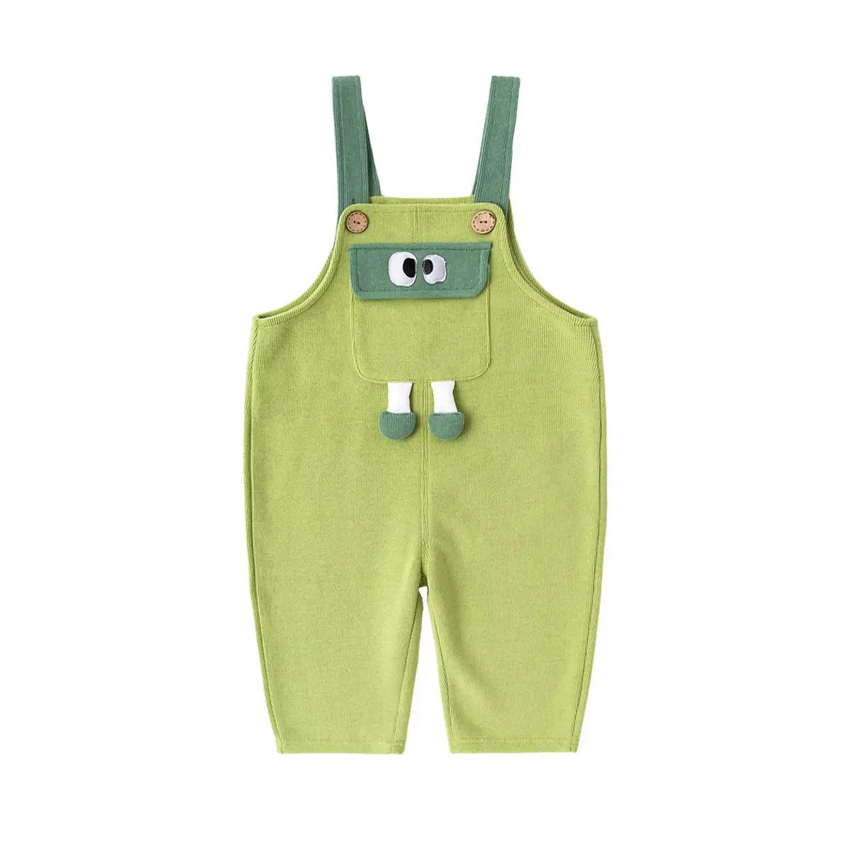 Baby Boy Overalls Green Spring Outfit Two-Piece Set - Image 9