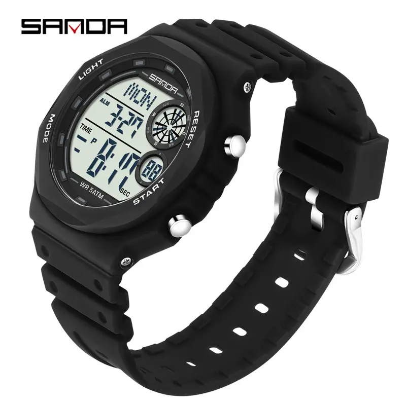 Red Digital Multifunctional Teen Watch - Image 2