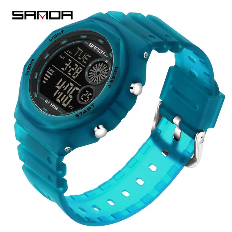 Red Digital Multifunctional Teen Watch - Image 3