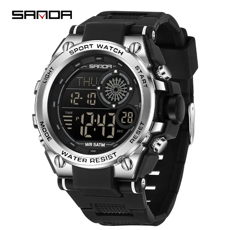Red Digital Multifunctional Teen Watch - Image 6