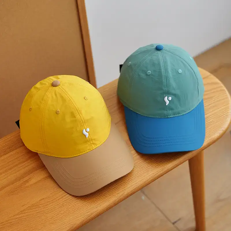 Women's American Style Sun Hat Yellow Blue Waterproof - Image 4