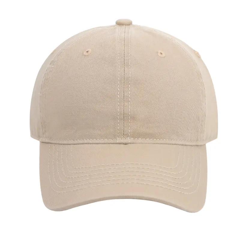 Women Men Baseball Cap Beige 6 Colors - Image 15
