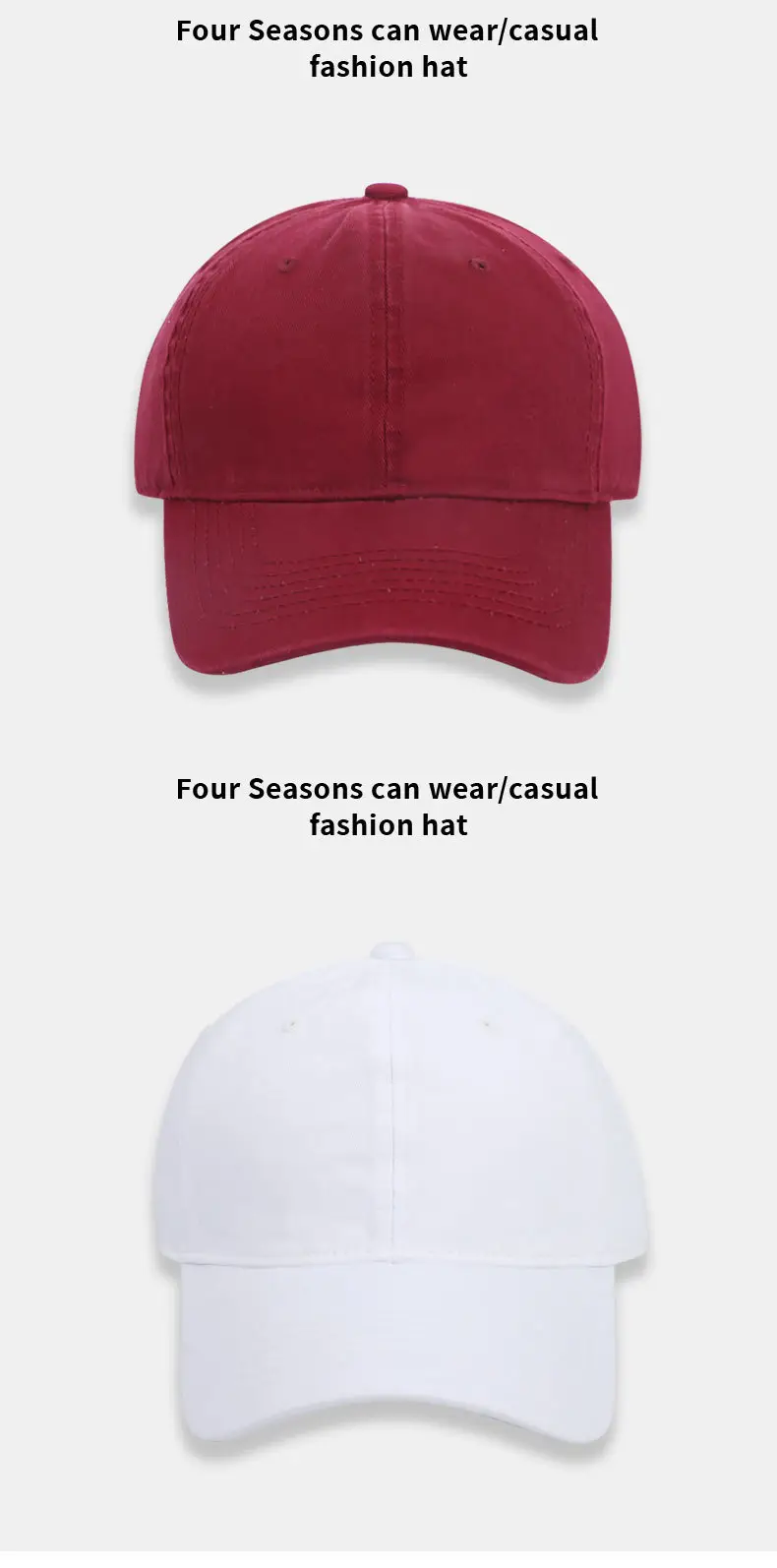 Women Men Baseball Cap Beige 6 Colors — feature 13