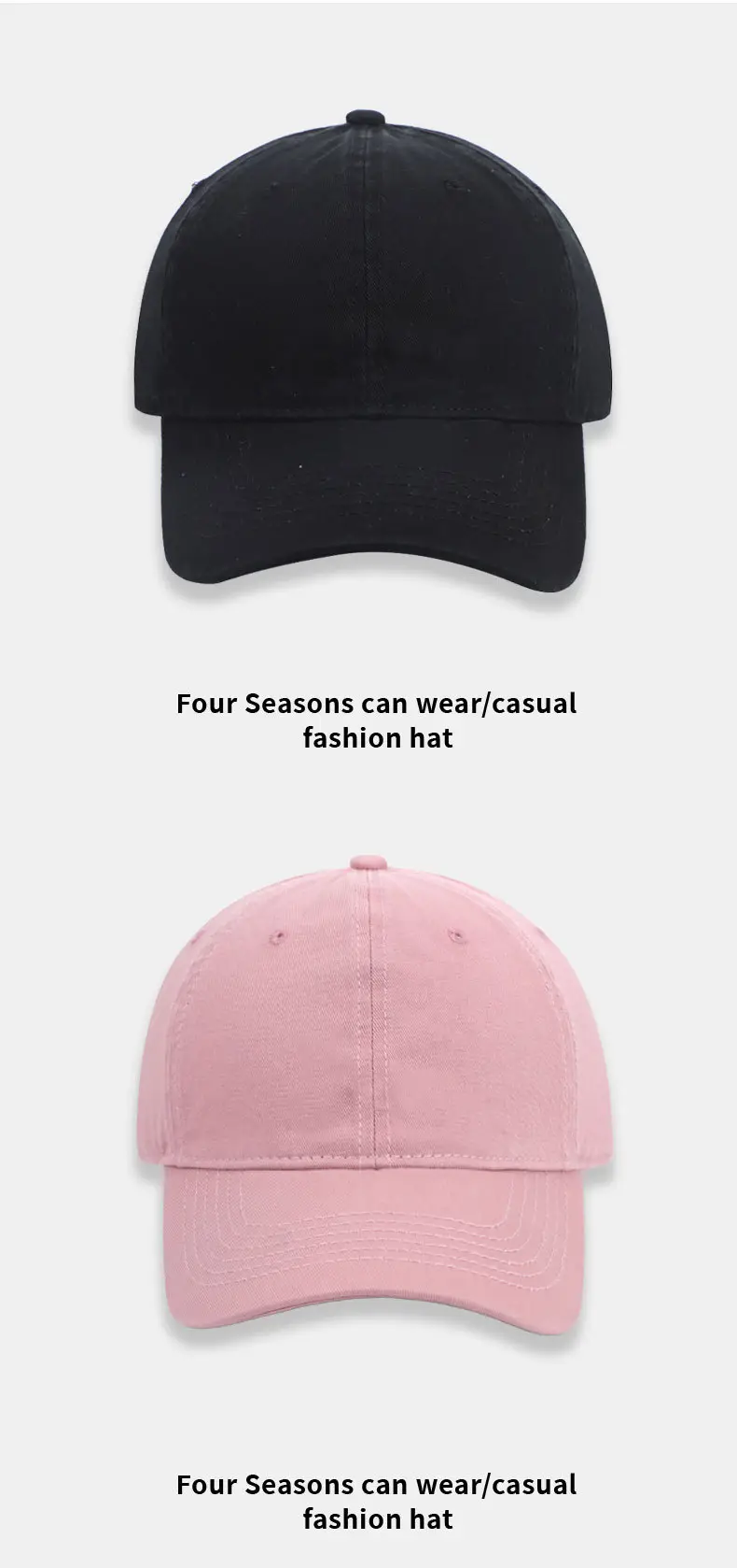 Women Men Baseball Cap Beige 6 Colors — feature 15