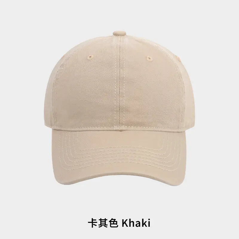 Women Men Baseball Cap Beige 6 Colors - Image 2