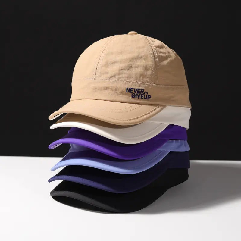 Women's Blue Waterproof Baseball Cap with "NEVER GIVE UP" Design - Image 8