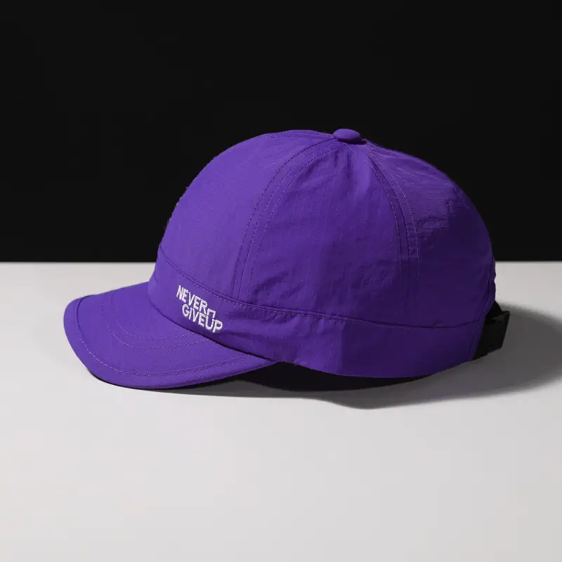 Women's Blue Waterproof Baseball Cap with "NEVER GIVE UP" Design — feature 15