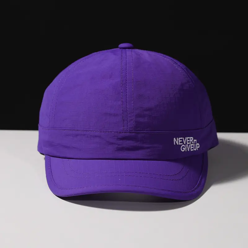 Women's Blue Waterproof Baseball Cap with "NEVER GIVE UP" Design — feature 16
