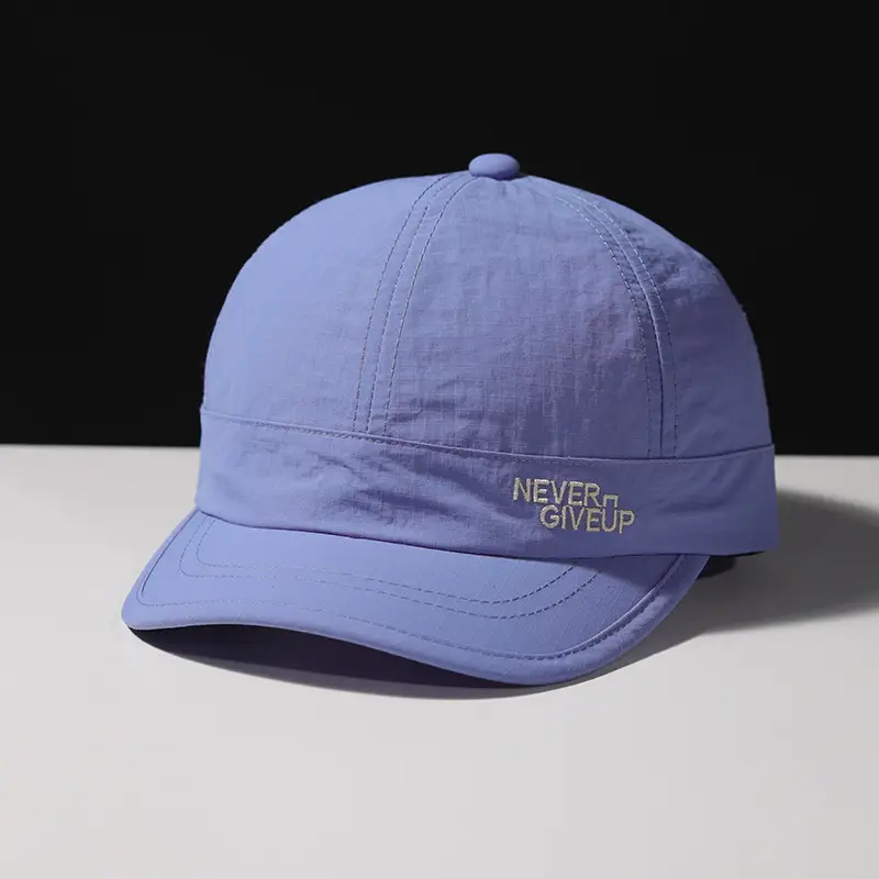 Women's Blue Waterproof Baseball Cap with "NEVER GIVE UP" Design — feature 19