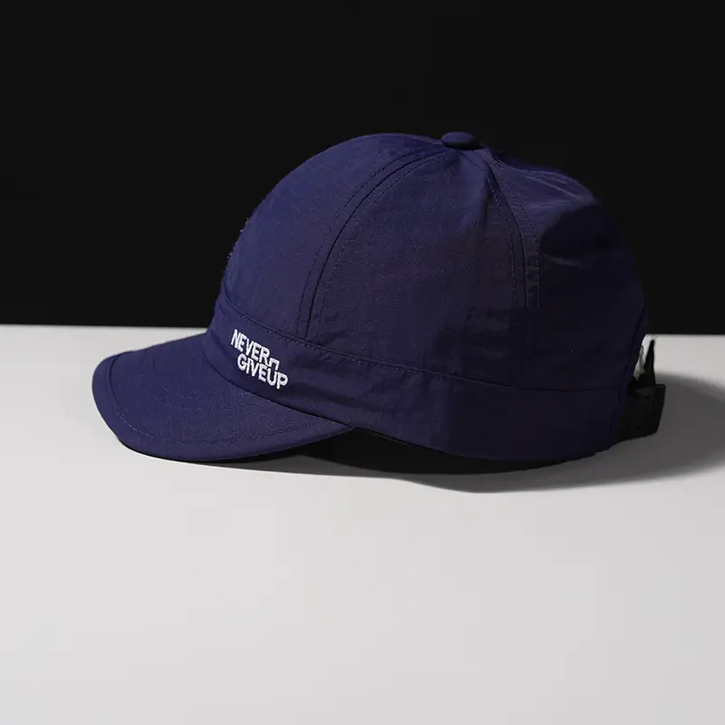 Women's Blue Waterproof Baseball Cap with "NEVER GIVE UP" Design — feature 24