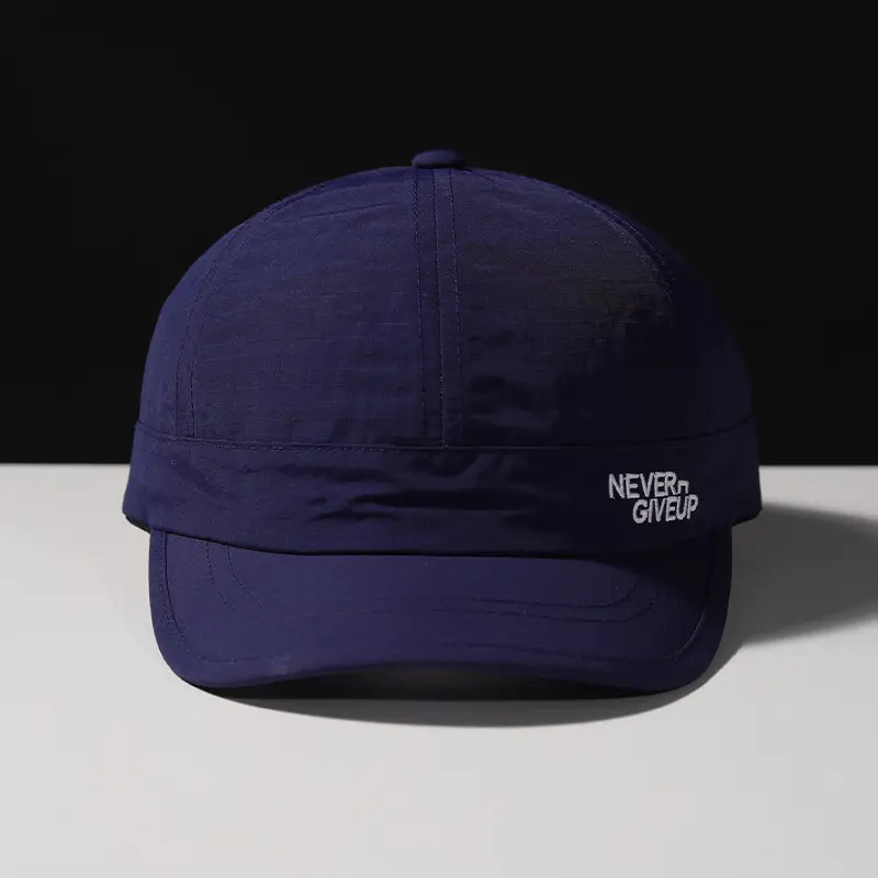 Women's Blue Waterproof Baseball Cap with "NEVER GIVE UP" Design — feature 25