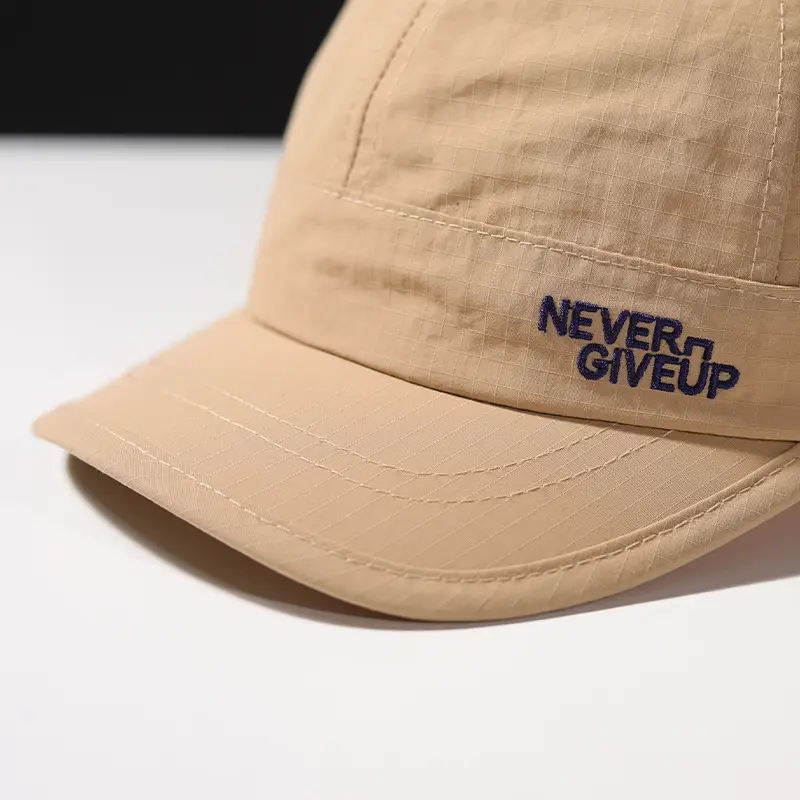 Women's Blue Waterproof Baseball Cap with "NEVER GIVE UP" Design — feature 8