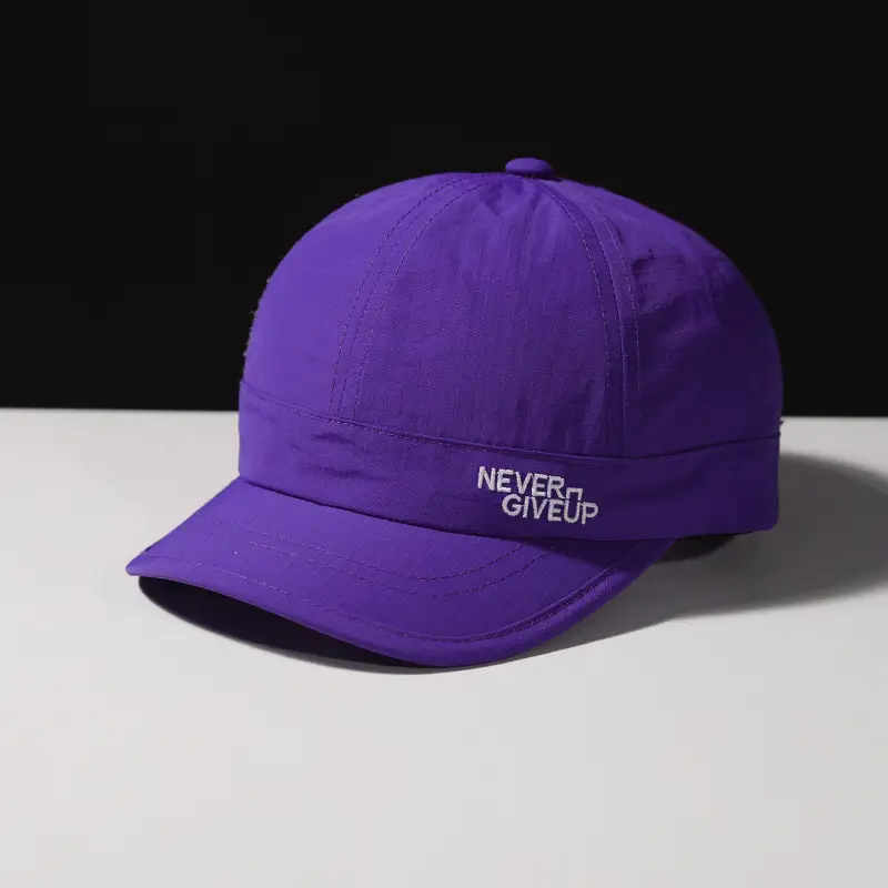 Women's Blue Waterproof Baseball Cap with "NEVER GIVE UP" Design - Image 2