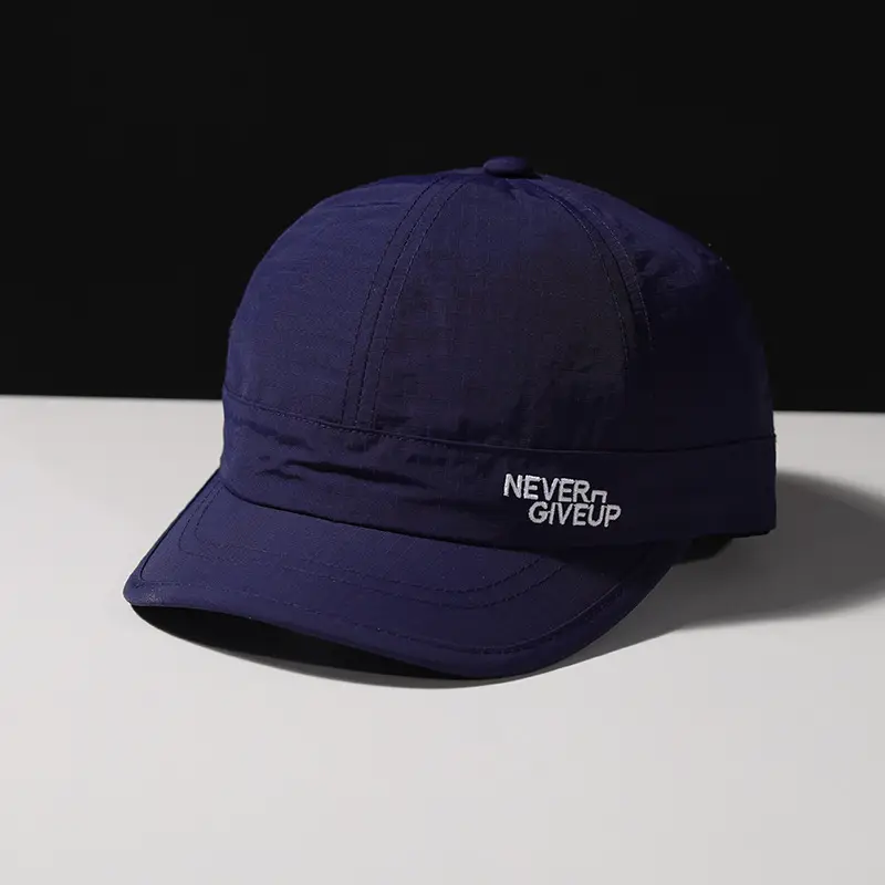 Women's Blue Waterproof Baseball Cap with "NEVER GIVE UP" Design - Image 5