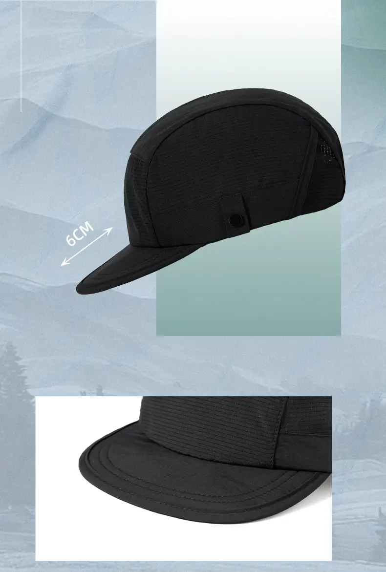 Spring Sunshade Cap with Short Bristle Melon Color — feature 14