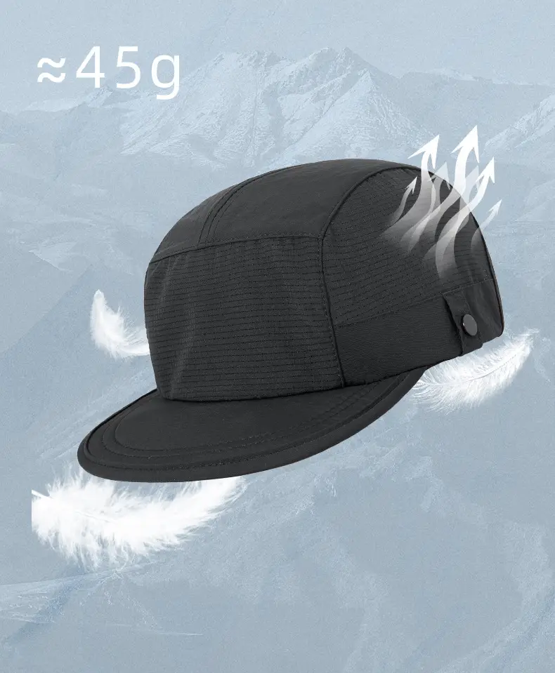 Spring Sunshade Cap with Short Bristle Melon Color — feature 16