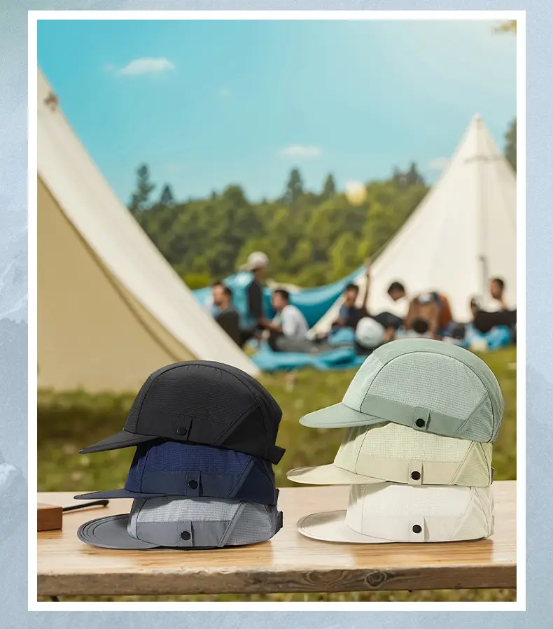 Spring Sunshade Cap with Short Bristle Melon Color — feature 22