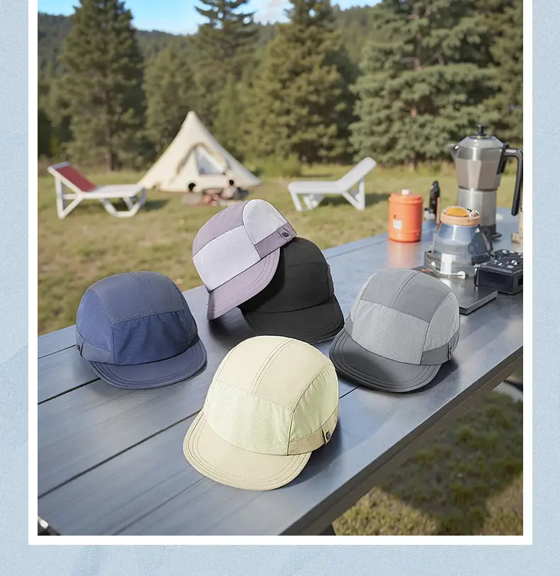 Spring Sunshade Cap with Short Bristle Melon Color — feature 29