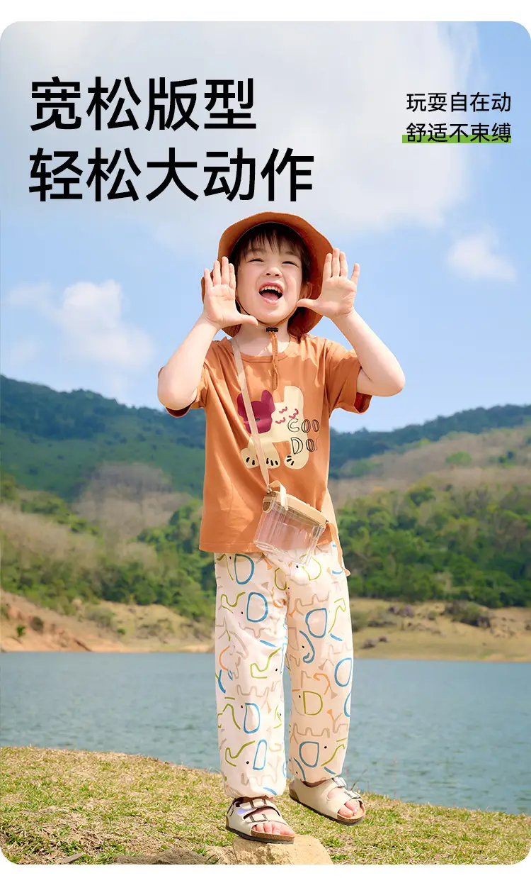 Cotton Kids T-Shirt White Short Sleeve Cartoon Print — feature 6