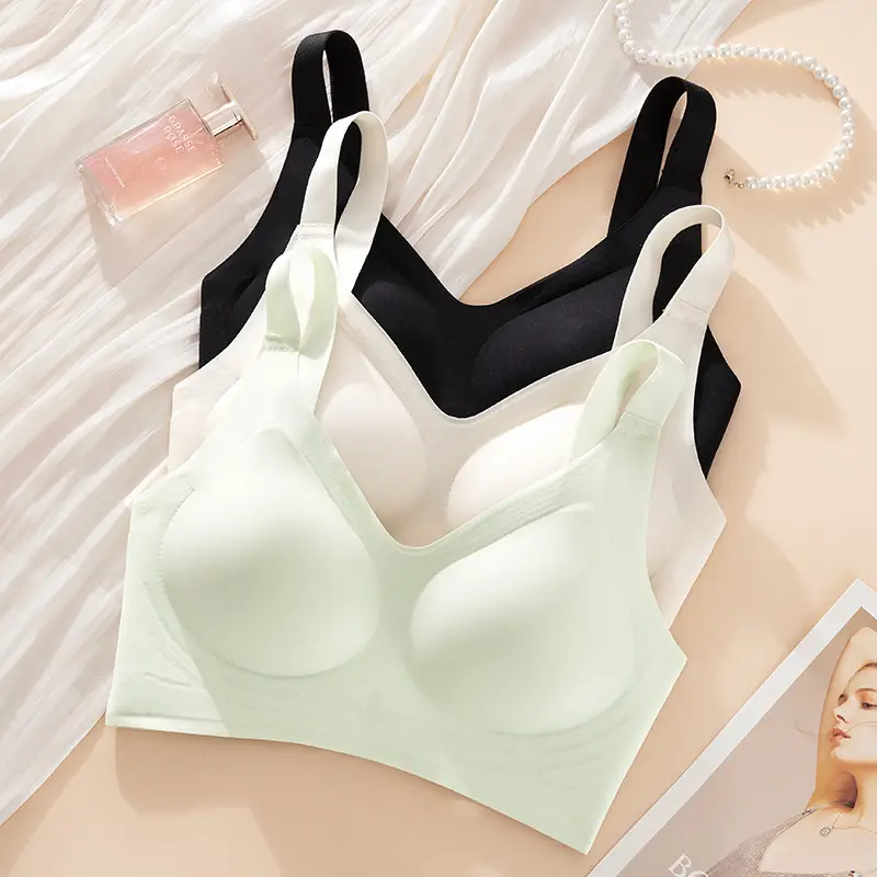 Lightweight V-Neck Non-Slip Plus Size Bra - Image 5