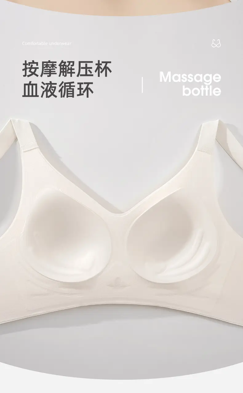 Lightweight V-Neck Non-Slip Plus Size Bra — feature 17