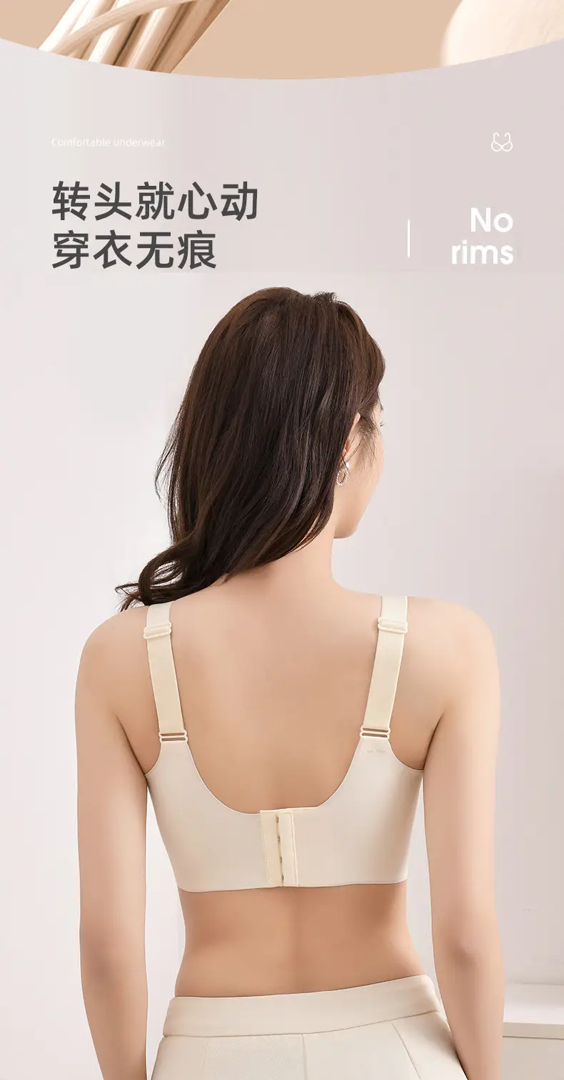 Lightweight V-Neck Non-Slip Plus Size Bra — feature 7
