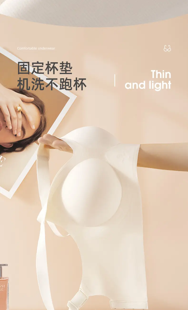 Lightweight V-Neck Non-Slip Plus Size Bra — feature 9