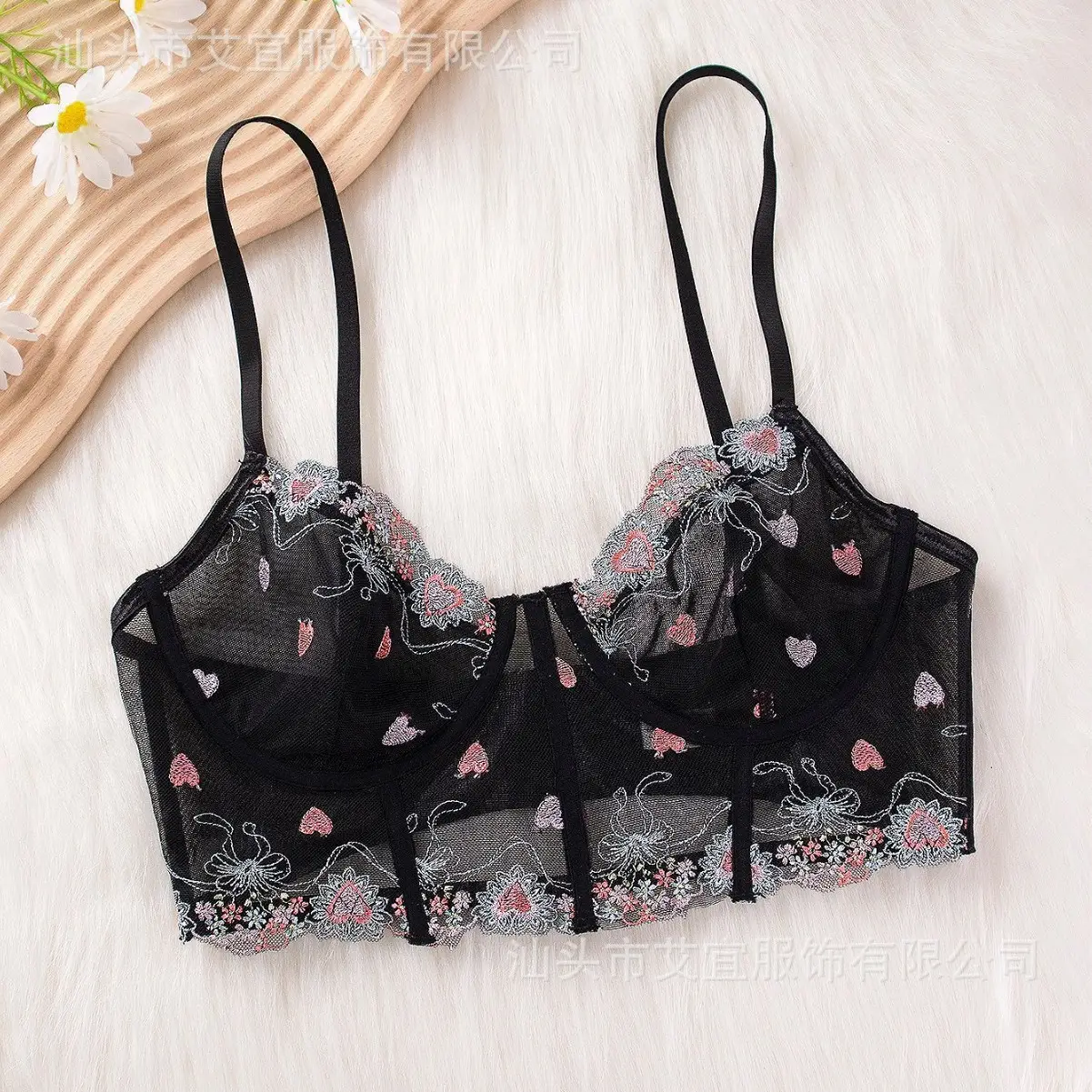 European American Cross-Border Lace Underwire Push-Up Bra - Image 4