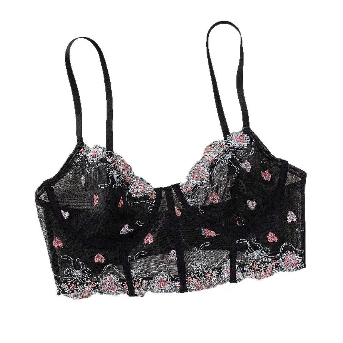 European American Cross-Border Lace Underwire Push-Up Bra - Image 6