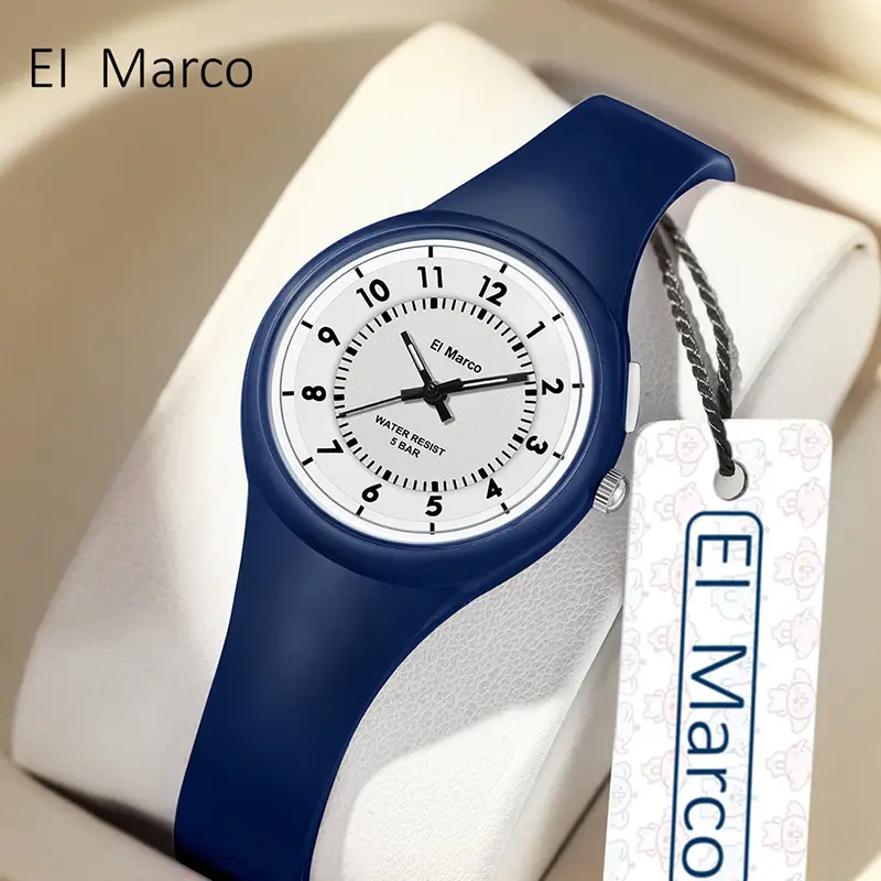 El Marco Kids Pink Water Resistant Quartz Watch - Image 25