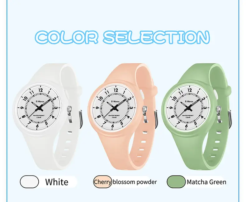 El Marco Kids Pink Water Resistant Quartz Watch — feature 29